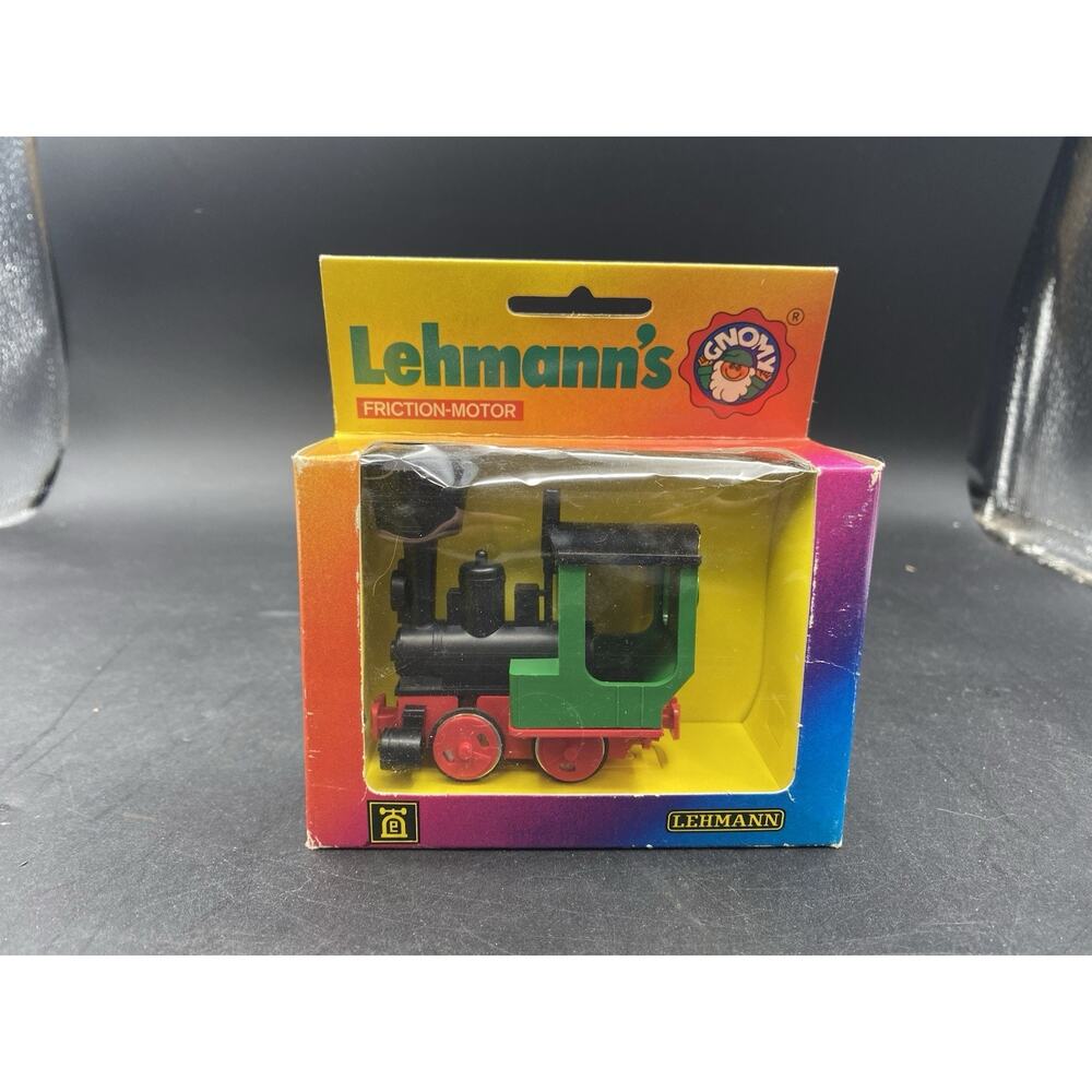 1970's LEHMANNS GNOMY FRICTION DRIVE TRAINS - 990 STEAM TRAIN GREEN.